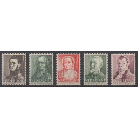 Netherlands - 1941 - Nb 382/386 - Celebrities