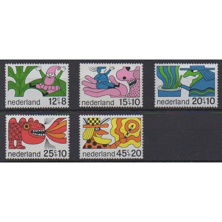 Buy this set of stamps of Netherlands of the year 1968 (Nb 877/881).