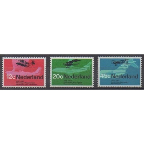 Pays-Bas - 1968 - No 874/876 - Aviation