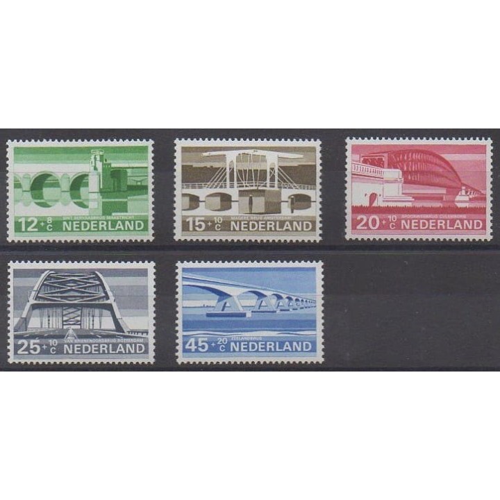 Acheter cette série de timbres des Pays-Bas de l'année 1968 (No 866/870).