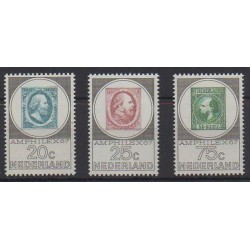 Netherlands - 1967 - Nb 852/854 - Stamps on stamps - Exhibition - Philately