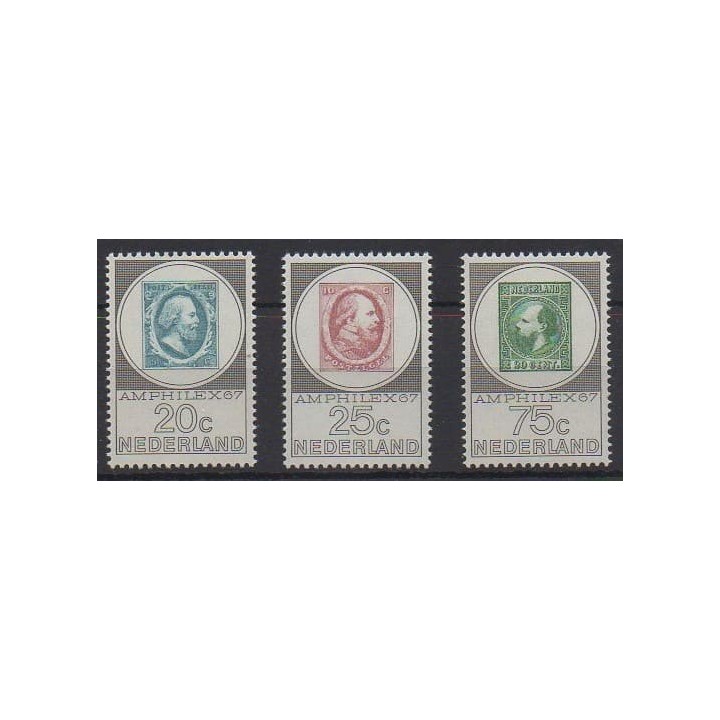 Acheter cette série de timbres des Pays-Bas de l'année 1967 (No 852/854).