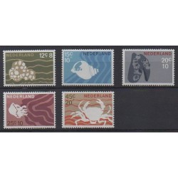 Netherlands - 1967 - Nb 845/849 - Sea life