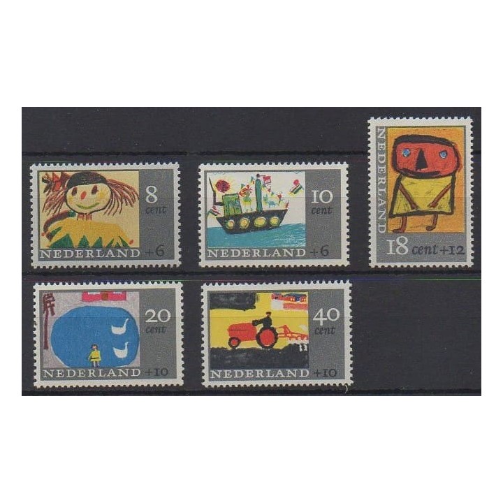 Acheter cette série de timbres des Pays-Bas de l'année 1965 (No 824/828).