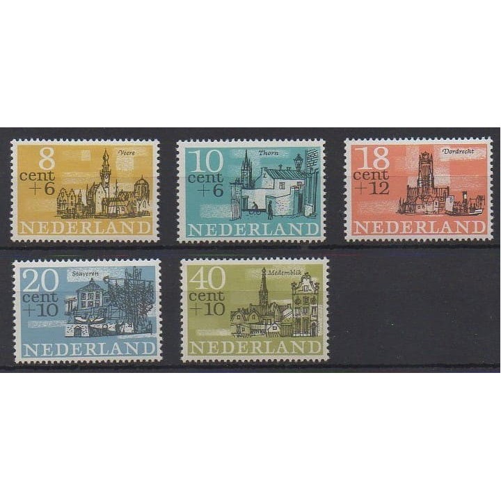 Acheter cette série de timbres des Pays-Bas de l'année 1965 (No 817/821).