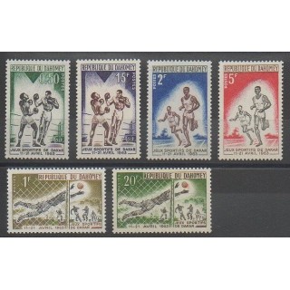 Stamps - Dahomey - 1963 - Nb 192/197 - Football