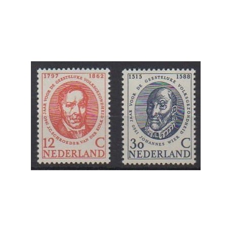Pays-Bas - 1960 - No 724/725 - Santé ou Croix-Rouge