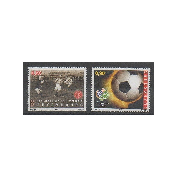 Timbres - Luxembourg - 2006 - No 1661/1662 - Football