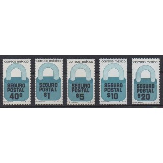 Acheter cette série de timbres du Mexique de l'année 1976 (No TPLC 20/24).