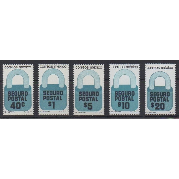 Buy this set of stamps of Mexico of the year 1976 (Nb TPLC 20/24).