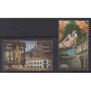Buy this set of stamps of Mexico of the year 2014 (Nb 2816 et 2819).