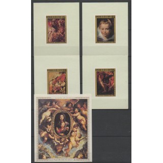 Timbres - Côte-d'Ivoire - 1978 - No 444/447 en épreuves de luxe - BF 10 - Peinture