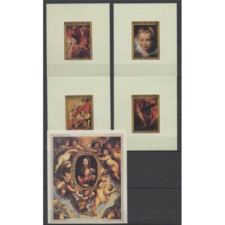 Timbres - Côte-d'Ivoire - 1978 - No 444/447 en épreuves de luxe - BF 10 - Peinture