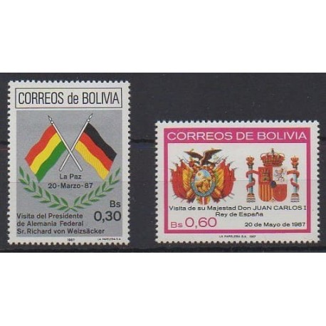 Bolivia - 1987 - Nb 681/682 - Various Historics Themes
