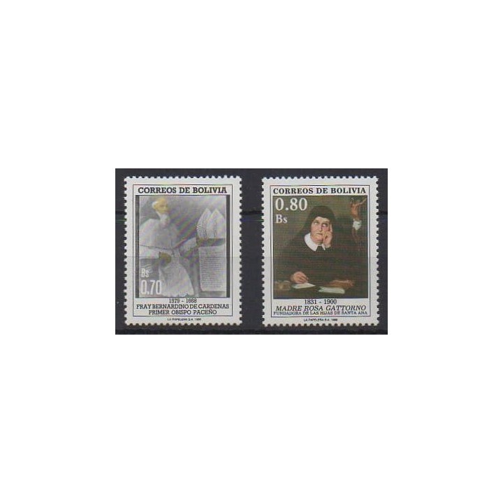 Acheter cette série de timbres de Bolivie de l'année 1988 (No 719/720).
