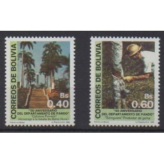 Acheter cette série de timbres de Bolivie de l'année 1988 (No 716/717).