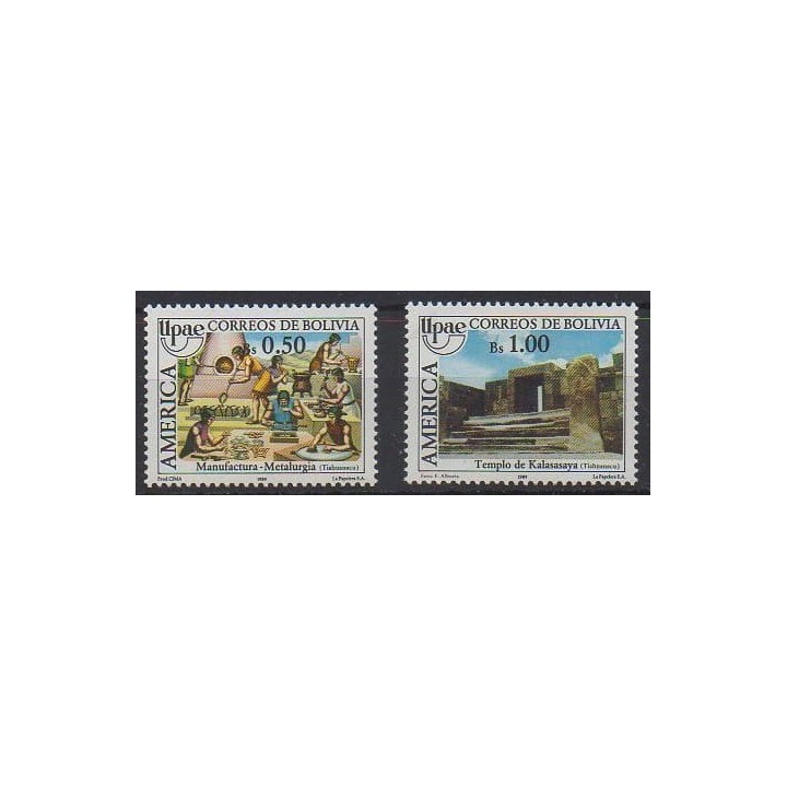 Acheter cette série de timbres de Bolivie de l'année 1989 (No 735/736).