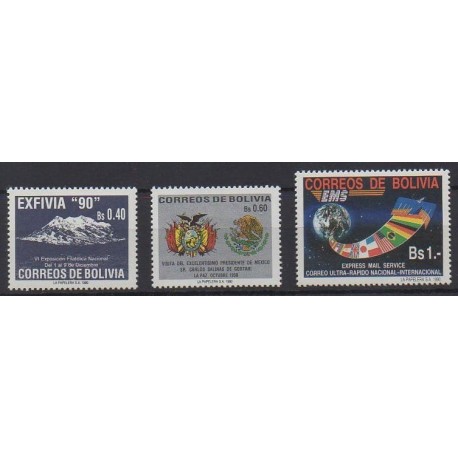 Bolivia - 1990 - Nb 763/765