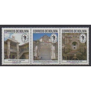 Buy this set of stamps of Bolivia of the year 1991 (Nb 771/773).