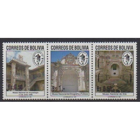 Bolivia - 1991 - Nb 771/773 - Monuments