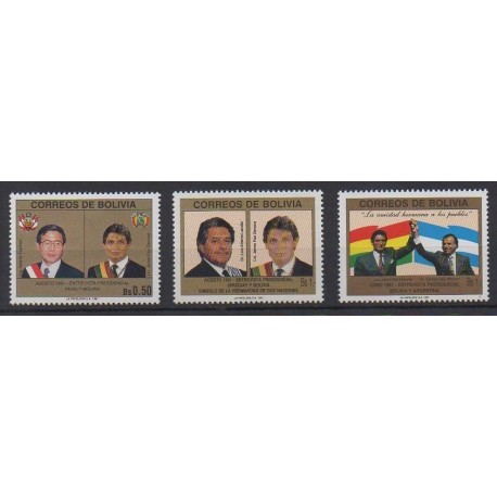 Bolivie - 1991 - No 776/778 - Célébrités