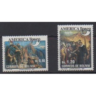 Buy this set of stamps of Bolivia of the year 1991 (Nb 781/782).