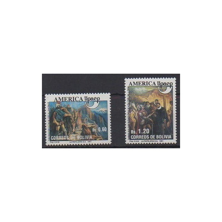 Acheter cette série de timbres de Bolivie de l'année 1991 (No 781/782).