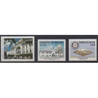 Buy this set of stamps of Bolivia of the year 1992 (Nb 791/793).