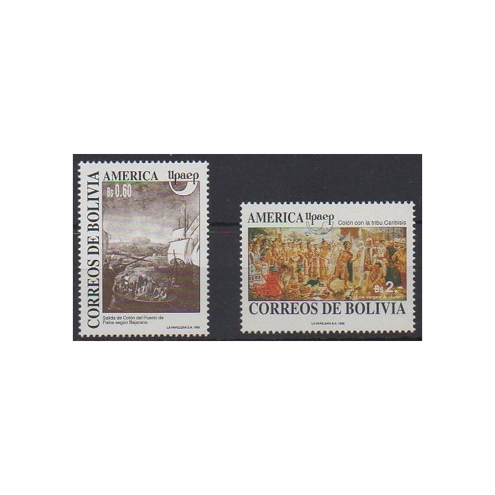 Buy this set of stamps of Bolivia of the year 1992 (Nb 798/799).