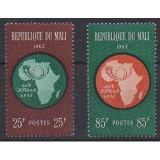 Buy this set of stamps of Mali of the year 1962 (Nb 37/38).