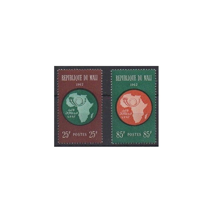 Buy this set of stamps of Mali of the year 1962 (Nb 37/38).
