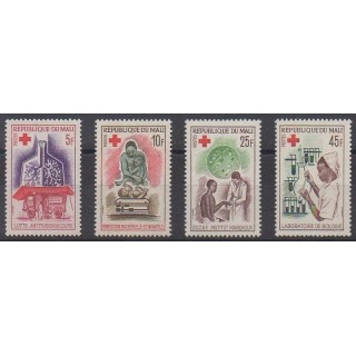 Acheter cette série de timbres du Mali de l'année 1965 (No 79/82).
