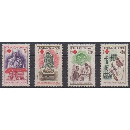 Mali - 1965 - No 79/82 - Santé ou Croix-Rouge