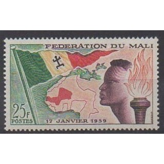 Acheter ce timbre du Mali de l'année 1959 (No 1).