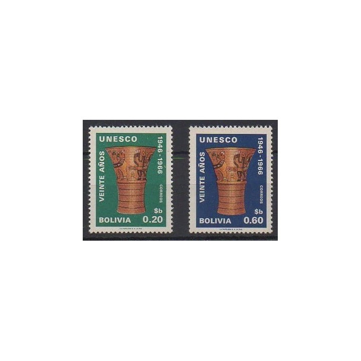 Buy this set of stamps of Bolivia of the year 1968 (Nb 468/469).