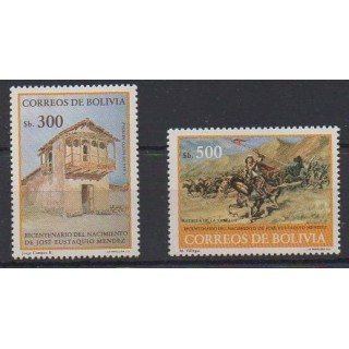 Acheter cette série de timbres de Bolivie de l'année 1984 (No 649/650).