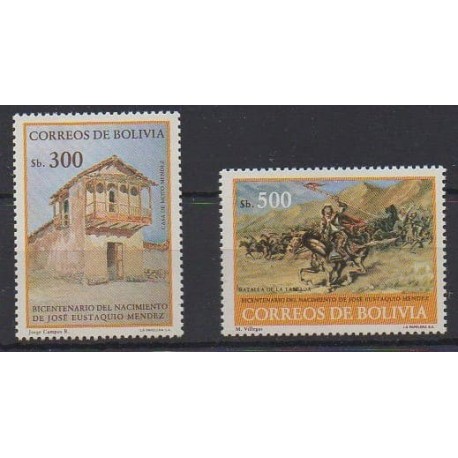 Bolivie - 1984 - No 649/650 - Célébrités