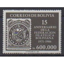 Bolivie - 1986 - No 678 - Timbres sur timbres