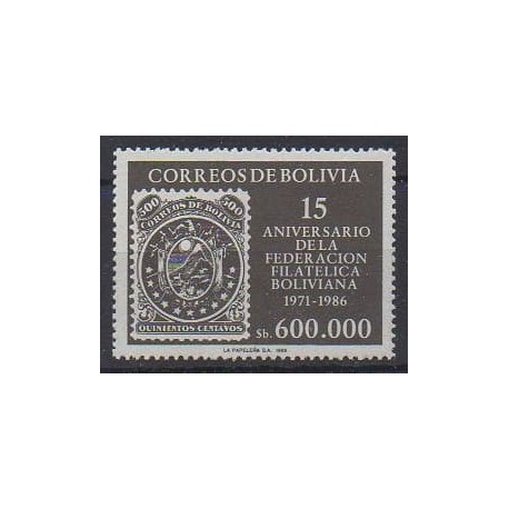 Bolivie - 1986 - No 678 - Timbres sur timbres