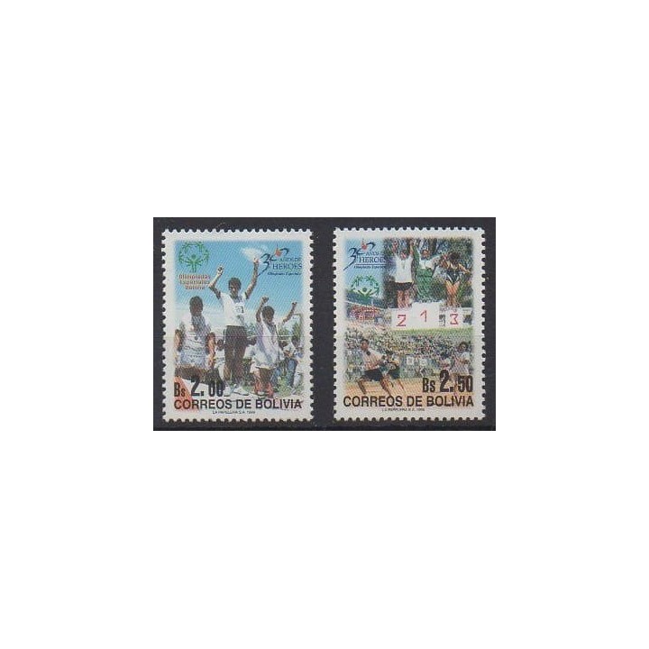 Acheter cette série de timbres de Bolivie de l'année 1999 (No 1005/1006).