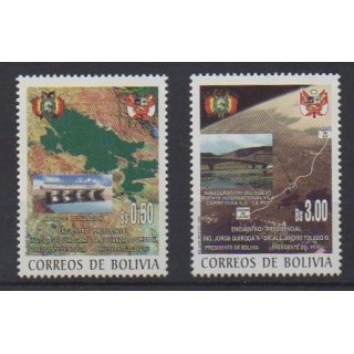 Buy this set of stamps of Bolivia of the year 2002 (Nb 1118/1119).