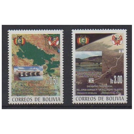 Bolivia - 2002 - Nb 1118/1119 - Various Historics Themes