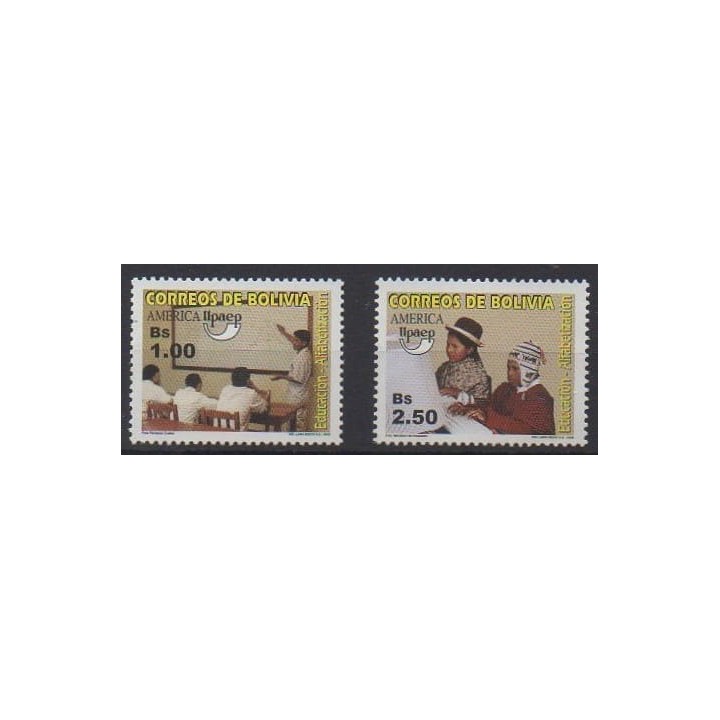 Acheter cette série de timbres de Bolivie de l'année 2002 (No 1143/1144).