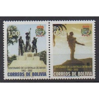Buy this set of stamps of Bolivia of the year 2003 (Nb 1151/1152).