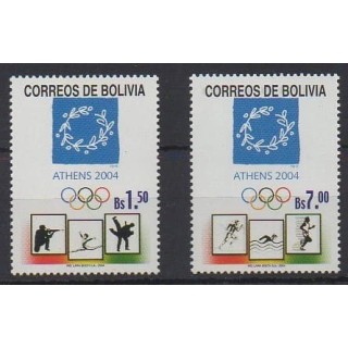Acheter cette série de timbres de Bolivie de l'année 2004 (No 1172/1173).