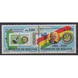 Bolivie - 2005 - No 1180/1181 - Rotary ou Lions club