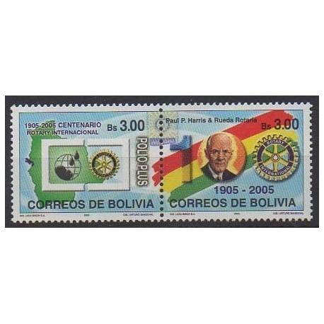 Bolivie - 2005 - No 1180/1181 - Rotary ou Lions club
