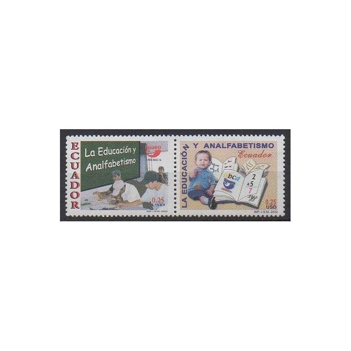 Acheter cette série de timbres d'Équateur de l'année 2002 (No 1694/1695).