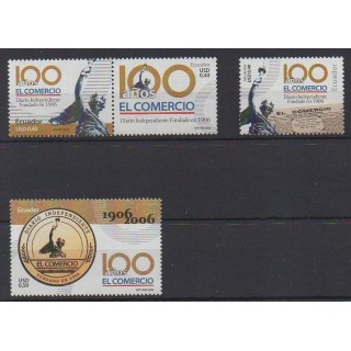 Buy this set of stamps of Ecuador of the year 2006 (Nb 1893/1896).