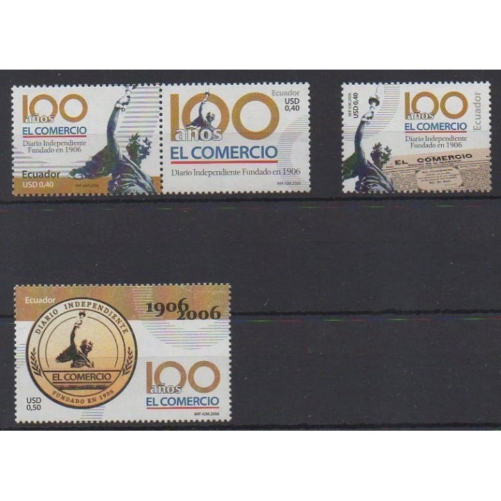 Buy this set of stamps of Ecuador of the year 2006 (Nb 1893/1896).